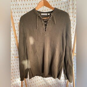 Men’s Express Lace Up Sweater